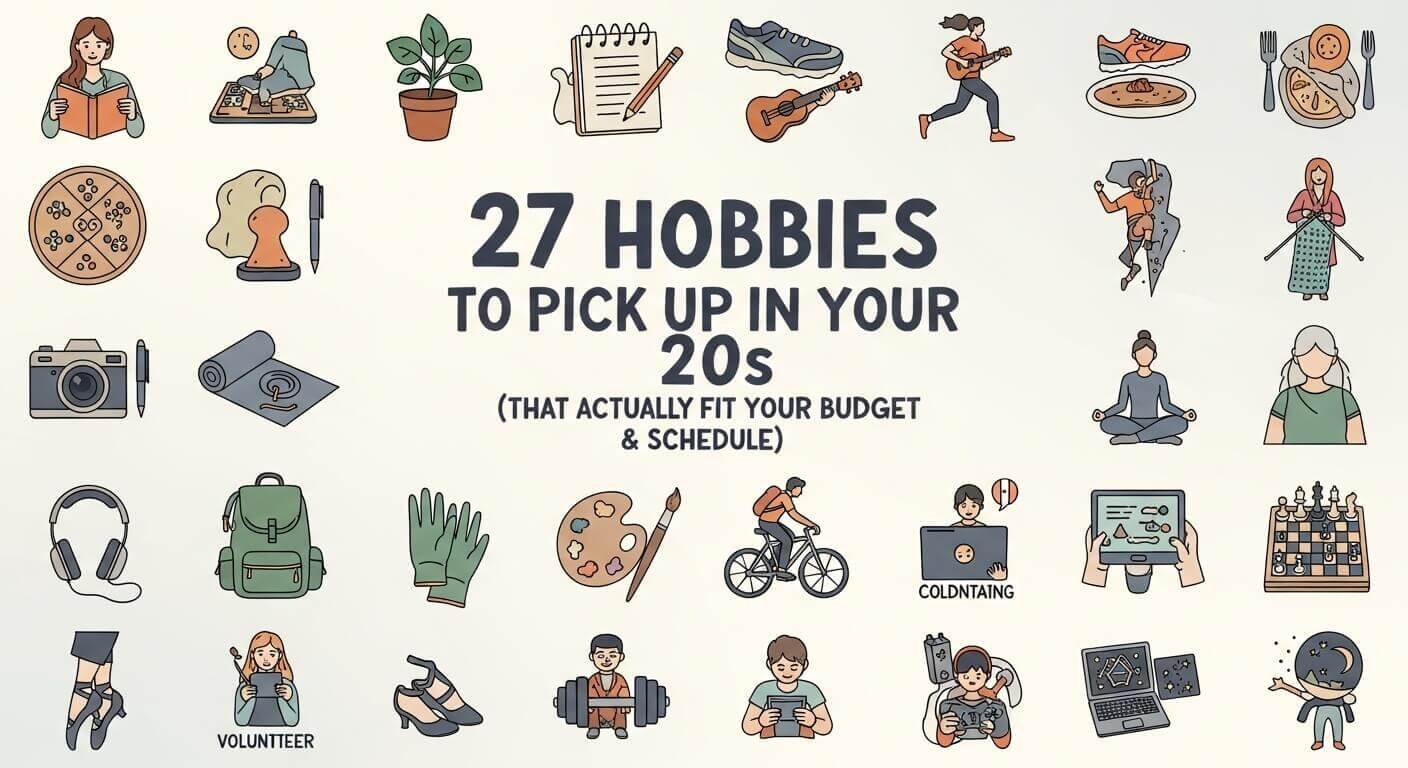 27 Hobbies to Pick Up in Your 20s (That Actually Fit Your Budget & Schedule)
