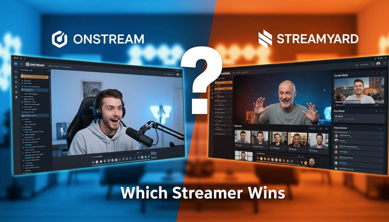 Onstream vs StreamYard: Which Streamer Wins?