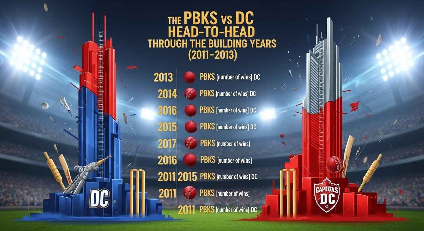 The PBKS vs DC Head-to-Head Through the Building Years (2011–2013)